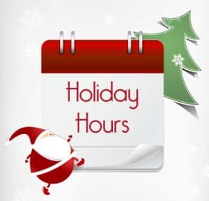 holiday hours